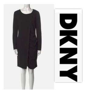 DKNY Suckered Long Sleeve Career Dress